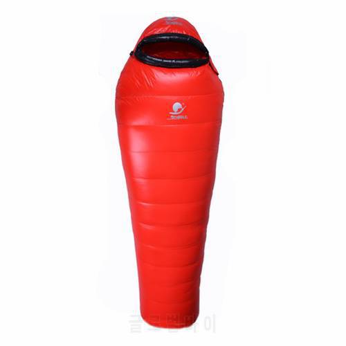 New Arrival High Quality 1500/1800/2000/2200g White Goose Down Filling Outdoor Camping Comfortable Breathable Sleeping Bag