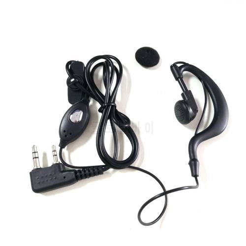 Baofeng UV-5R Original Earphone Ear Hook Walkie Talkie Earpiece with PTT Button for UV 5R BF-888S 5RE 5RA CB Radio