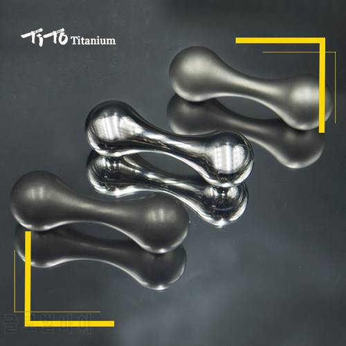 TiTo EDC Titanium Alloy Bone Shape Pocket Limit Hand Movement Multi Tools Adults Decompression Toy Energy Worry Stone