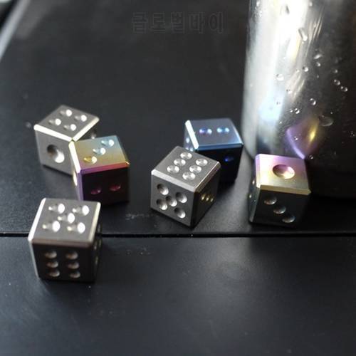 Outdoor Camping Leisure Play Hand Sanded Portable Brass Solid Dice travel carry around Decompression and leisure EDC