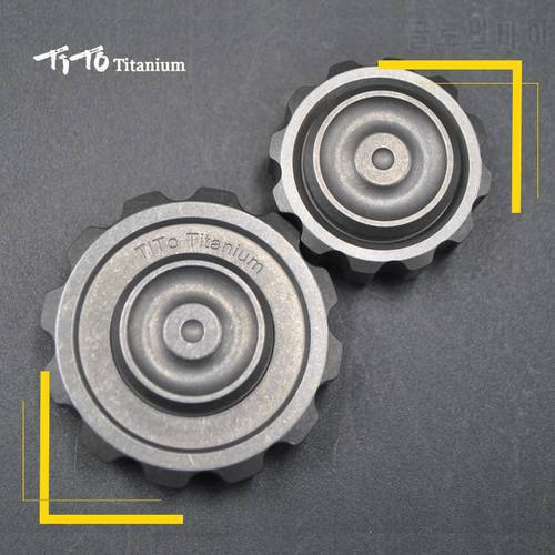 TiTo Titanium/Zr Alloy EDC Finger Spinner Fidget Hand Spinner Anti-Anxiety Toy Relieves Stress Finger Spinner Adult Kids Toy