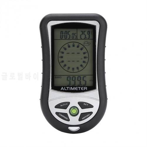 Multifunctional 8 in 1 Outdoor Camping Hiking Digital Altimeter Barometer Compass Weather Forecast Thermometer LED Backlight