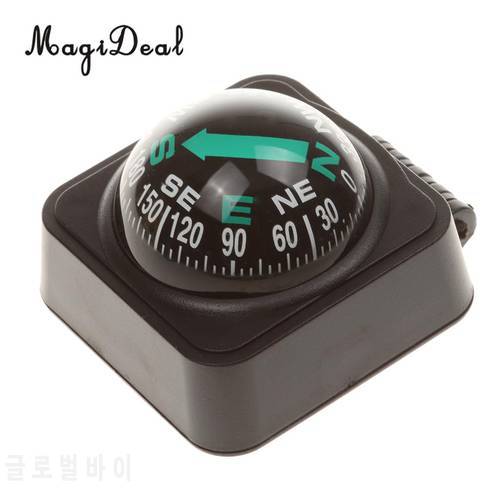 MagiDeal Adjustable 1Pc Navigation Dashboard Car Compass Cycling Hiking Direction Pointing Guide Ball for Outdoor Car Boat Truck