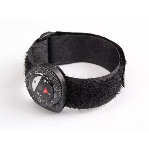 by dhl or fedex 200pcs Compass Outdoor Clip-On Watchband Hiking Gear Compasses GPS Nylon Band Bracelet With Closure Useful