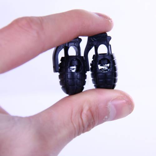 10 Pcs EDC Gear Tactical Outdoor Hiking Boots Shoes Grenade Shoelace Tightening Non-Slip Buckle Shoelace Buckle Clip