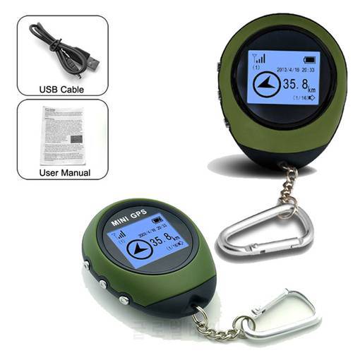 Handheld Mini GPS Compass Navigation USB Rechargeable Location Tracker with Compass For Outdoor Travel Climbing