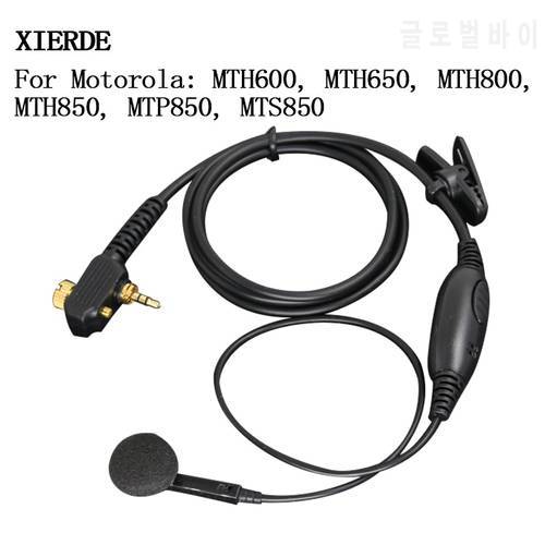 XIERDE For Motorola 1Pin Mic Headset MTP850 MTH850 Radio in-ear Earpiece MTH800 MTP850 MTS850 MTH600 Earplug