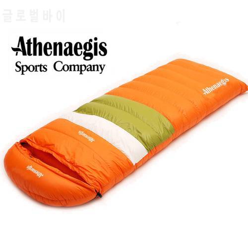 Athenaegis Ultra-Light White Duck Down 600g/800g/1000g Filling Can Spliced Envelope Breathable Sleeping Bag