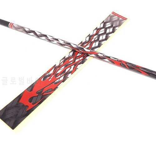 12pcs Arrow Wraps Archery Fiberglass Carbon Wooden Bamboo Aluminum Arrow Sticker DIY Accessory Make Arrow Doubleside hesive