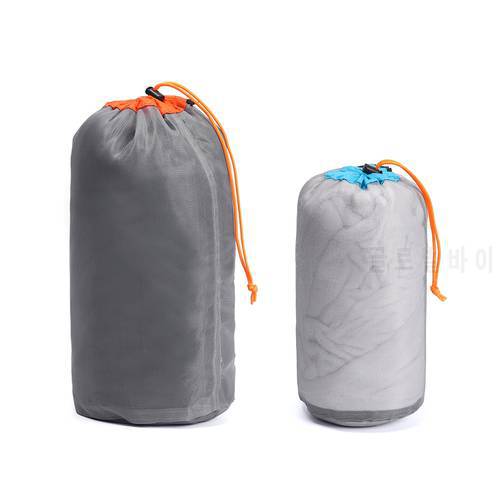 S-XXL Ultralight Laundry Outdoor Bag Mesh Stuff Sack Drawstring Storage Bag Hiking Tools Climbing Traveling Camping Sports bolsa
