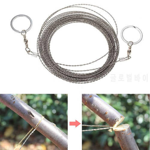 Outdoor Survival Camping Wire Saw Stainless Steel Pocket Chainsaw Backpacking Gear Cable Cutting Rope Camping Equipment