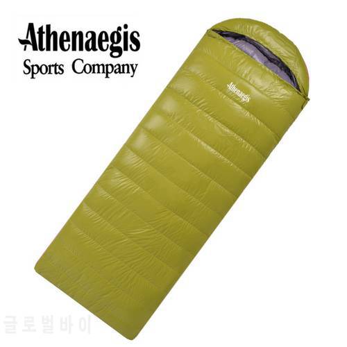 Athenaegis New Arrival White Goose Down 1200g/1500g/1800g Filling Spliced Envelope Adult Waterproof Sleeping Bag