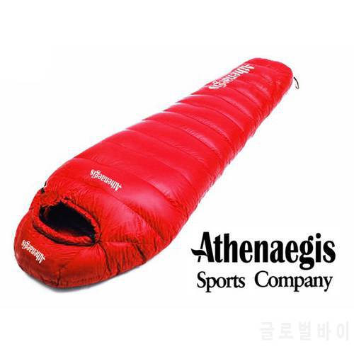 Athenaegis 1000G White Goose Down Filling Can Be Spliced Mummy Ultra-Light Goose Down Sleeping Bag