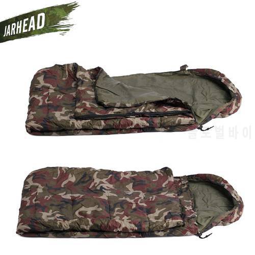 High Quality Outdoor Multifuntion Portable Thicken Cotton Autumn Winter Sleeping Bag Camping Hunter Camo Envelope Sleeping Bag