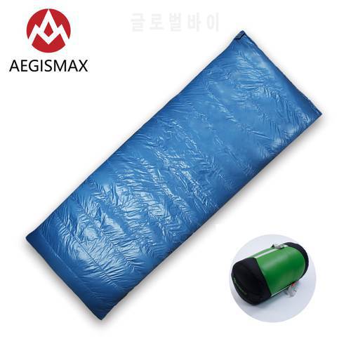 AEGISMAX SPIII Ultra-Light Ourdoor Camping White Duck down sleeping bag Adult Spring Autumn Envelope Nylon Sleeping Bag