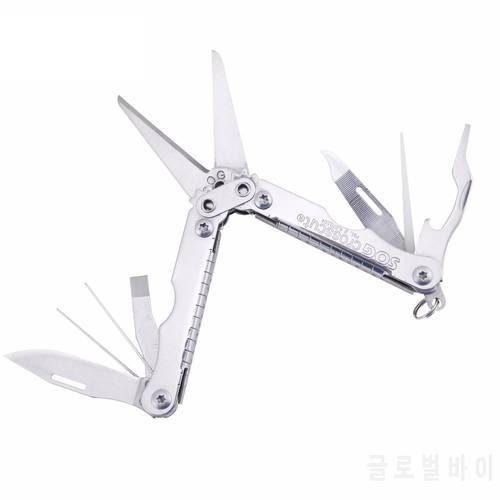 Outdoor Combination Multifunctional Gadget Mini Pliers Stainless Steel Field Sports Survival Portable Folding Tool EDC Silver 2r