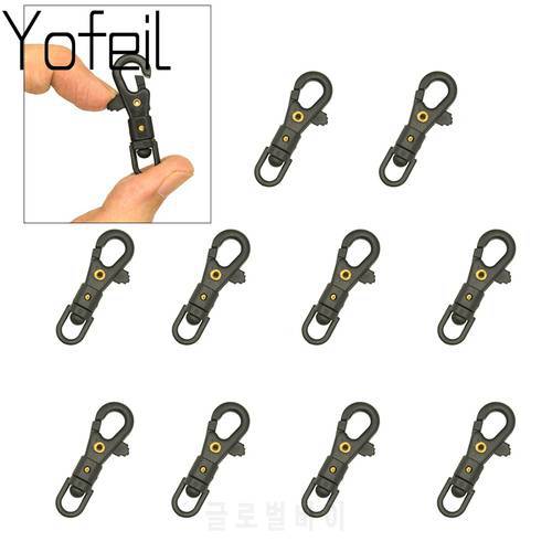 10 PCS Outdoor Survival Carabiner Mini Rotatable Buckle Hang Quickdraw Key Chain EDC Tool Outdoor Tools