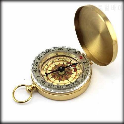 by dhl or ems 50 pieces Compass compass g50 metal shell luxury gold clamshell