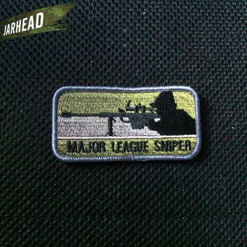 Major League Sniper Embroidery Patches Personalized Armband Army Tactical Badges Patches For Clothe Jacket Backpack Hat