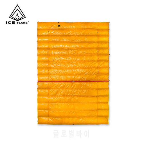 Ice Flame 20D 90% White Duck Down 3Season Wearable Detachable Sleeping Bag Blanket Mat Quilt Underquilt Hammock Camping Backpack
