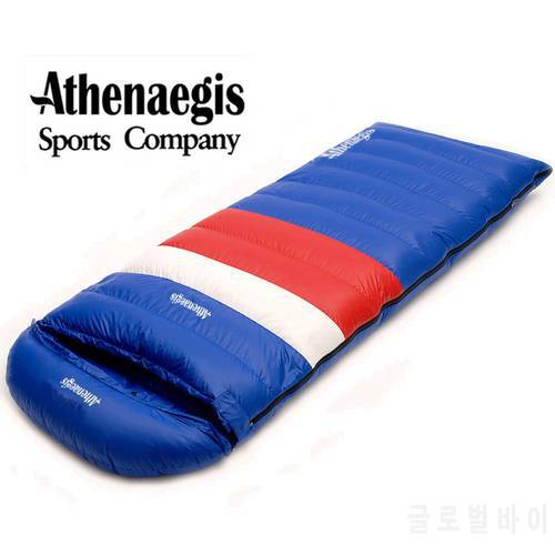 Athenaegis Ultra-Light White Duck Down 1200g/1500g/1800g/2000g Filling Can Spliced Envelope Breathable Thickening Sleeping Bag