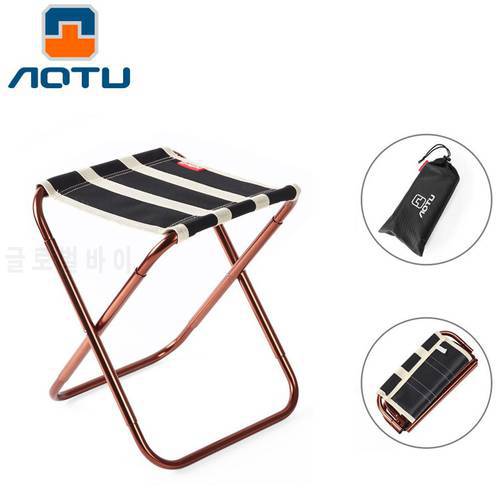 Mini Portable Folding Stool Outdoor Camping Seat Slacker Chair for BBQ Camping Fishing Mountaineering Travel Hiking Garden Beach