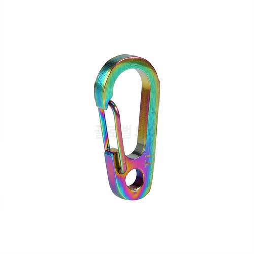 Wholesale Outdoor Camping Titanium Alloy Keyring Fast Hooks Quick Draw Carabiner King Chain Hook Tool