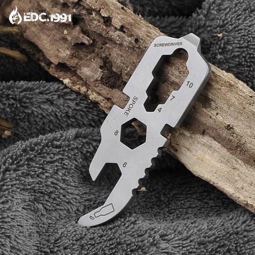 420 stainless steel Self defense tool multifunctional tool angle wrench / screwdriver / opener survival kit camping EDC Gear