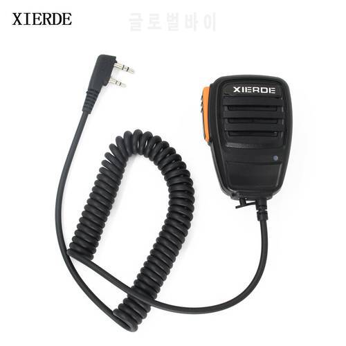 2 Pin PTT Handheld Shoulder Speaker Mic Microphone For Baofeng UV-5R TK3107 TYT Radios Walkie-Talkie Retevis RT-6R Megaphone
