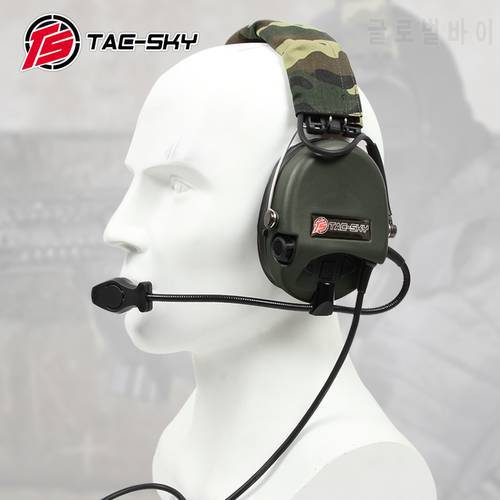 TAC-SKY Sordin silicone earmuffs noise reduction pickup hunting shooting sports headphones military tactical headphones FG