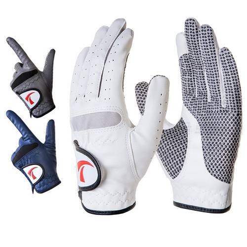 Mens Golf Gloves Breathable Golf Gloves Men Soft Leather Left Hand Non Slip Anti-Skidding Winter Golf Sport Glove Mittens D0631
