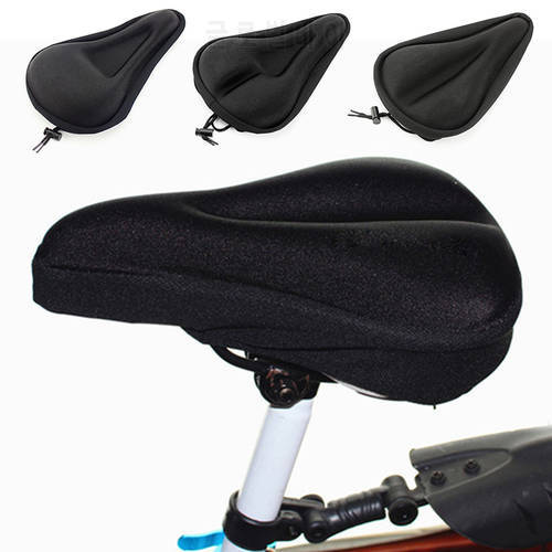 3D Soft Silicone Bike Seat Cover Breathable Bicycle Saddle Thickened MTB Bike Seat Cushion Cycling Saddle Bicycle Accessories