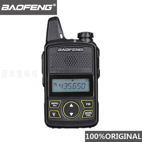 100% Original BAOFENG BF-T1 MINI Walkie Talkie UHF 400-470MHz Portable T1 Two Way Radio Ham Radio Amador Micro USB Transceiver