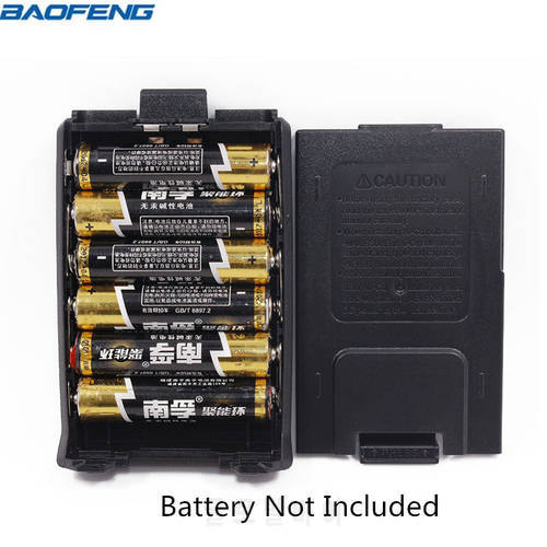 Baofeng UV-5R Battery Case AAA or AA Shell Black For FM Transceiver Walkie Talkie Baofeng DM-5R UV-5R UV-5RA UV-5RE Plus Series
