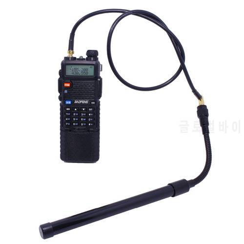 ABBREE AR-152 AR-148 Tactical Antenna SMA-Female Coaxial Extend Cable Extend Cable for Baofeng UV-5R UV-82 UV-9R Walkie Talkie