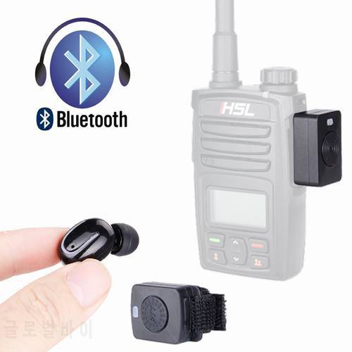 Walkie Talkie Bluetooth Headset K/M Mini Earphone Handheld Two Way Radio Wireless BT Headphones For Motorola Baofeng 888S UV5R