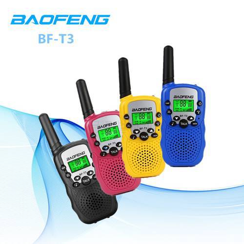2PCS Baofeng BF T3 Portable Walkie Talkie Two-way Radio 22 CH 3-10KM Talk Range Interphone For Kids Adults Outdoor Adventure