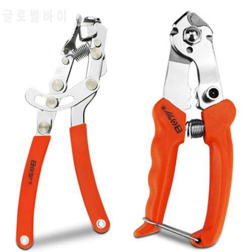 Bicycle Pulling Pliers Brake/shift line Repair Tool and Bike Cable Cutter Brake Gear Shifter Wire Cable Spoke Cutting Clamp Plie