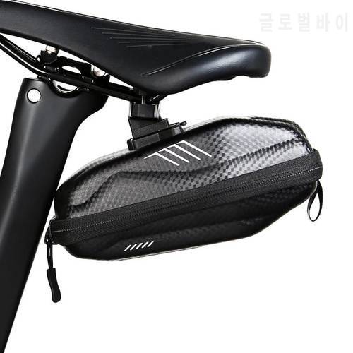 Bicycle Saddle Bag Seatpost Bags Reflective Hard Shell Waterproof Rear Seat MTB Bike Rear Tail Large Bag Bike Cycling Equipment
