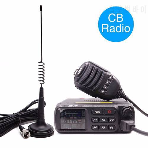 QYT CB-27 CB Radio 26.965-27.405MHz AM/FM 12/24V 4 Watts LCD Screen Shortware Citizen Band Multi-Norms CB Mobile Radio CB27