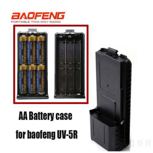 New Black BAOFENG AAX6 Extended Battery Case For Portable Radio Two Way Transceiver Walkie Talkie Baofeng UV-5R UV-5RE TYT TH-F8
