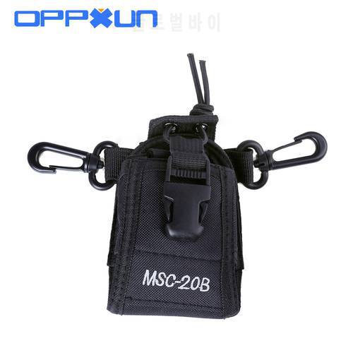OPPXUN MSC-20B Portable Radio Case Holder Holster for Kenwood Icom Motorola BaoFeng UV-5R UV-82 B5 UV-5RE Plus GT3 Walkie Talkie