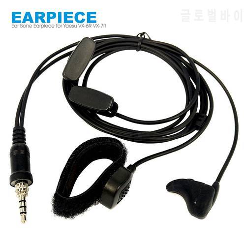 Vibrate Ear Bone Earpiece Speaker Mic 2 in 1 Finger PTT Headset For Yaesu Vertex VX-6R VX-7R FT-270 FT-270R VX-170 Walkie Talkie