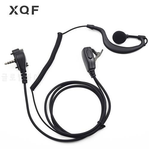 XQF 1-Wire Clip Earpiece Headset PTT Mic for Walkie Talkie Vertex Standard VX-231 VX150 VX-160 VX-168 VX-180 VX-210 Radio