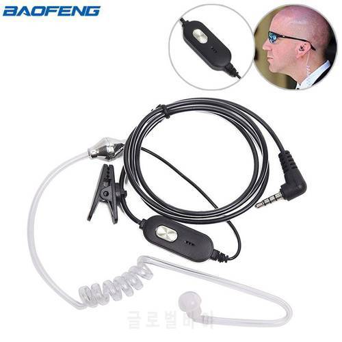 Baofeng BF-T1 PTT Mic Air Acoustic Tube Earpiece Headset For Baofeng BF T1 BF-T8 UV-3R+ UV-3R Plus Walkie Talkie Mini Radio