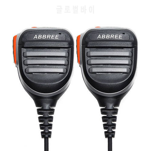 2PCS BAOFENG BF-780 Remote Waterproof Shoulder Speaker Mic Handheld Microphone for TYT Baofeng Walkie Talkie UV5R UVS9 UV-10R