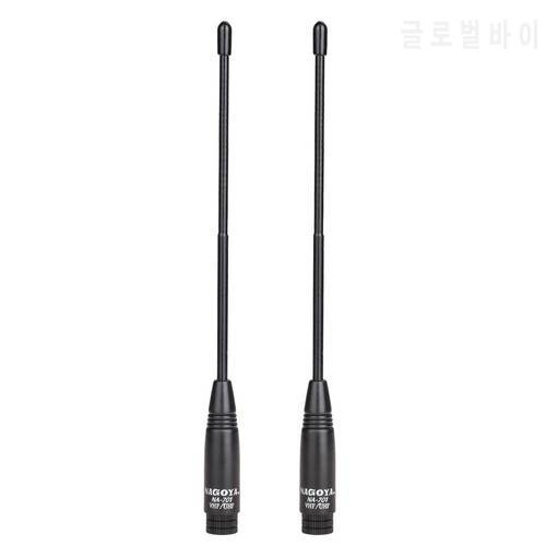 2Pcs Nagoya NA-701 SMA-Male Dual Band 144/430Mhz 2.15dB Antenna HT/Scanner for Baofeng TYT Wouxun Walkie Talkie Two Radio Way