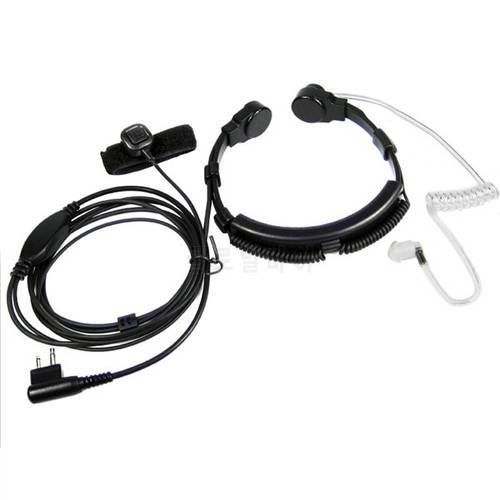 XQF Security Throat Microphone Mic Headset PTT for Motorola Portable Radio Stations GP300 EP450 CP040 CP200 CP300 Walkie Talkie