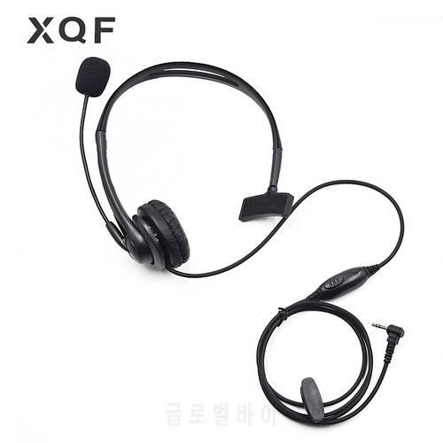XQF 2.5mm 1 Pin Headset Earpiece PTT Boom Mic for Motorola Talkabout CB Radio TLKR T80 T60 Walkie Talkie T6500 T5720 Accessories