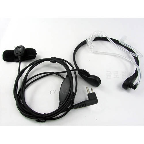 XQF 2-Pin Security Throat Microphone Mic Earpiece Headset for CB Radio Motorola CP040 CP200 CP140 EP450 GP300 Walkie Talkie